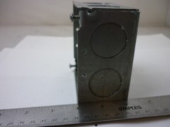Electrical Box, Square, 4″ x 4″ x 2-1/8″, 30.3 cu. in (SETS OF 10)