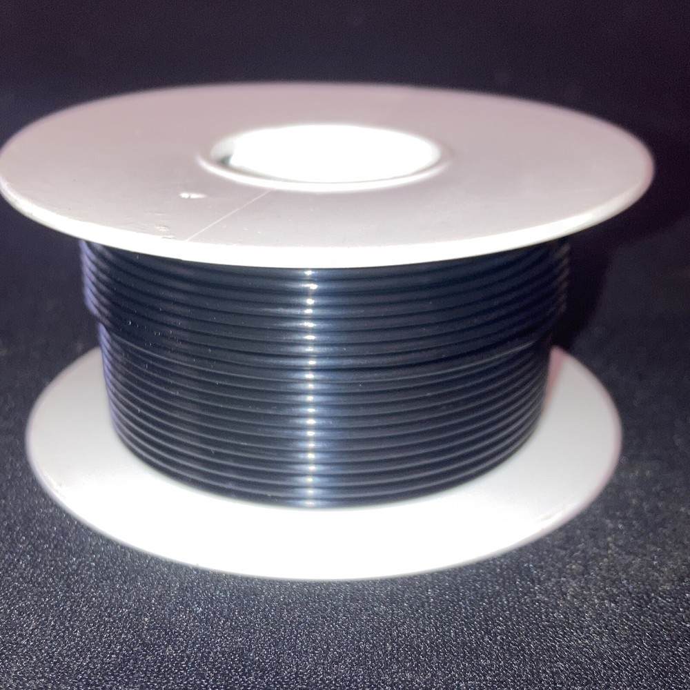 Ico-Rally STT-22 Black Teflon Tubing 100ft. Spool #22 ga. “Thin Wall”