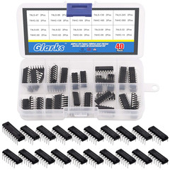 40Pcs 74Lsxxx and 74Hcxxx Series Low-Power Logic IC Assortment Kit