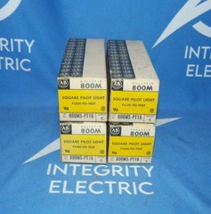 Lot of 4 NOS Allen Bradley 800MS-PT16 Series C Push to Test Pilot Lights + 1…