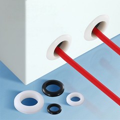 Black /White 3 4 5 6 7 8 to 60mm PVC Rubber Blanking Closed Wiring Open Grommets