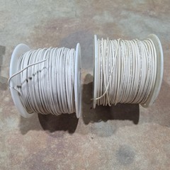 12 Gage Solid Copper Wire White – 2 Rolls X 250′ (500 Feet Total)