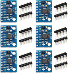 ​Keacvise 6-Pack GY-521 MPU6050 Sensor Module – 6-Axis IMU with 16-Bit ADC