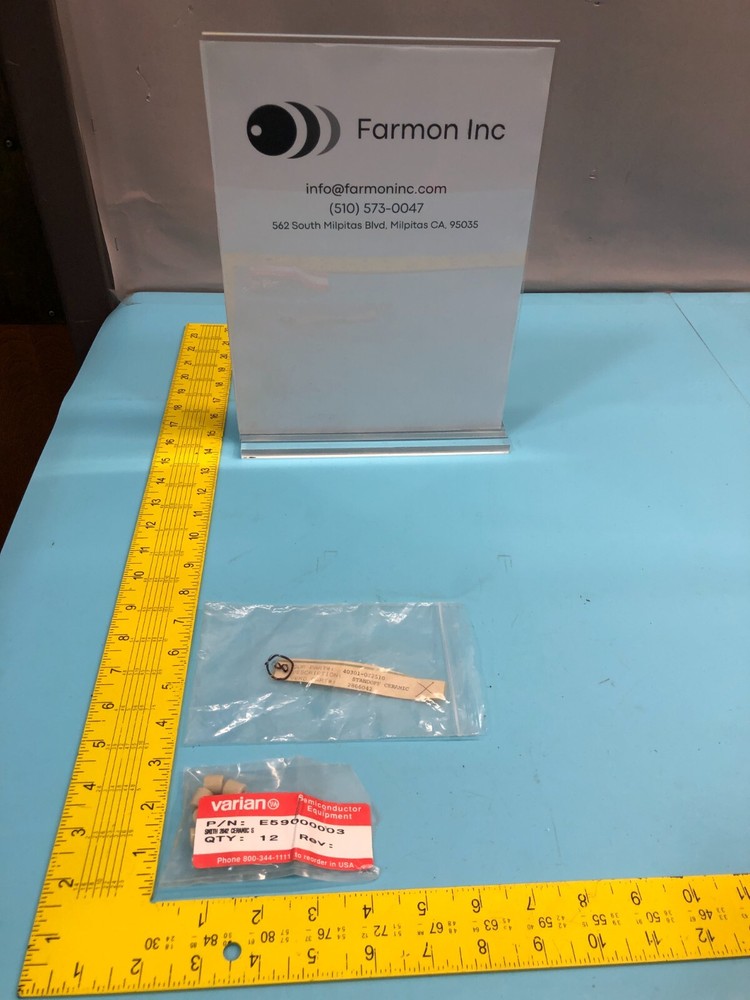 Lot of 8 VARIAN E59000003 STANDOFF SMITH CERAMIC, 185654