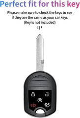 Silicone Key Fob Cover Protector for Explorer Flex 5-Button Remote Color: Blue