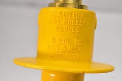 Hastings Insulated Jumper Clamp Handle 400A 6 SOL 556.5 MCM 477 ACSR Yellow
