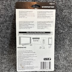 Monster Products 140675-00 Decor Brush Wall Plate White