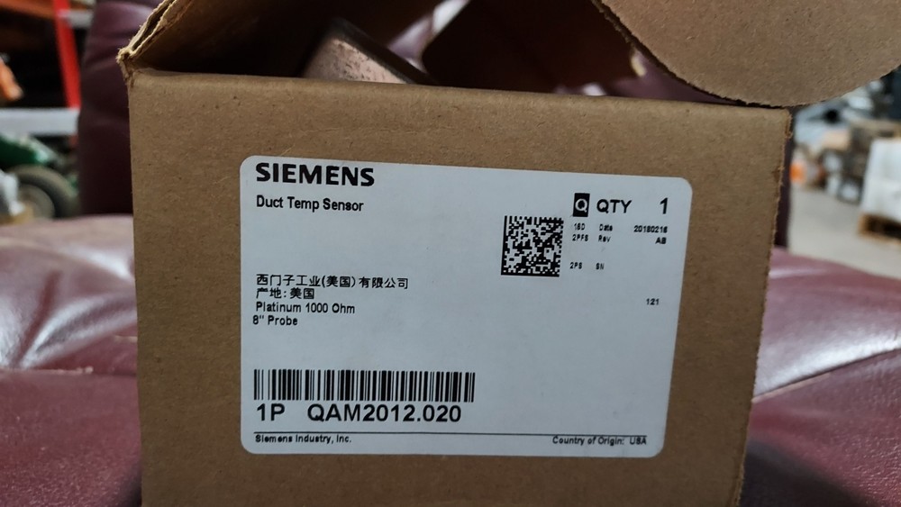 SIEMENS QAM2012.020 Duct Temp Sensor