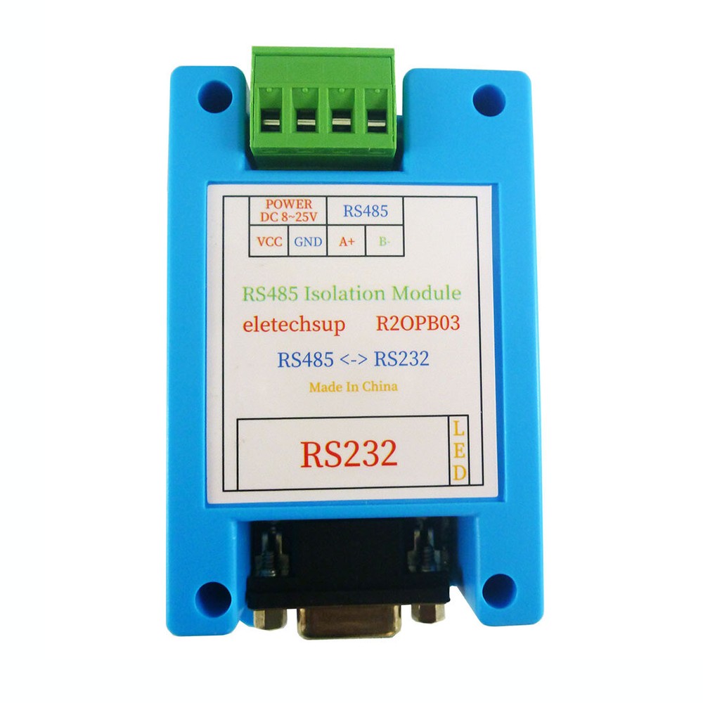 DC 12V 24V Industrial Grade RS232 to RS485 Isolator Converter PC COM Serial Port