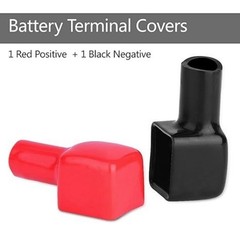 Battery Terminal Covers, 2 Pcs PVC Protectors for Positive and Negative Cables i