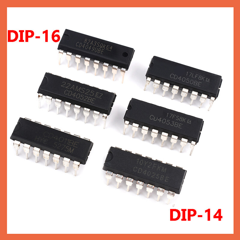 IC Chips DIP-14 DIP-16 Many Types CD4030 CD4047 CD4066 CD4068 CD4069 CD4070