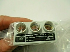NEW C3 CONTROLS 330-FT1 3 POLE FEEDER TERMINAL 10-4 AWG 63A 690V