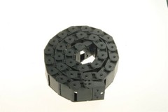 2Pcs Plastic Semi Closed Cable Drag Chain Carrier 1 Meter R38 18mmx37mm CNC
