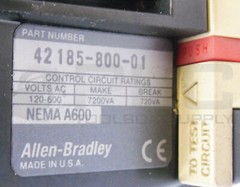 ALLEN BRADLEY 509-BOD /B CONTACTOR W/ CB236 W/ 42185-800-01 W/ 595-A /B *READ*