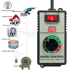 4000W Electronic Voltage Regulator Stepless AC Motor Speed Controller 110V/220V