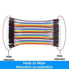 Hookup Wires10cm 15cm 20cm 21cm 30cm 40 cm M-M F-F M-F Breadboard DptJumper