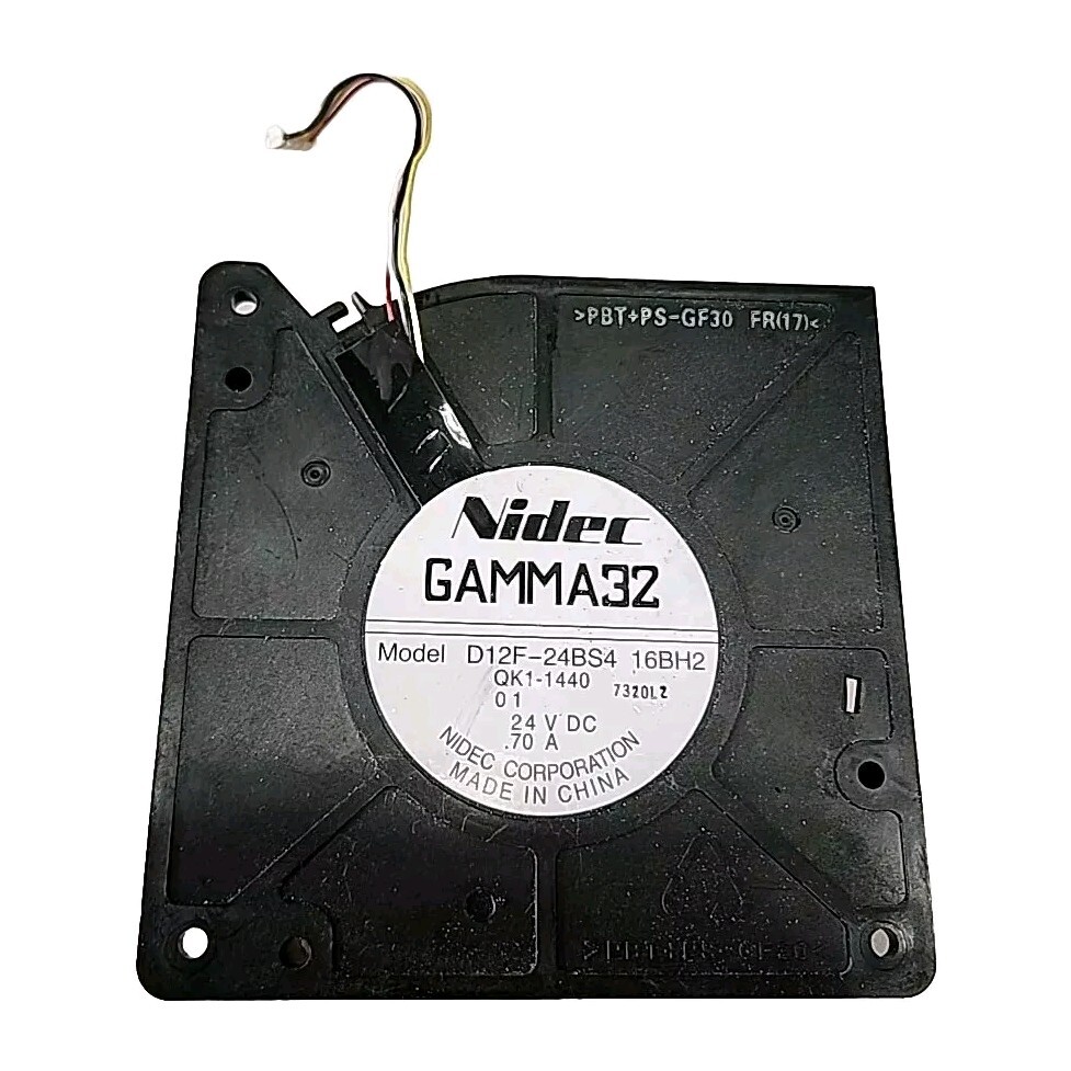 Nidec GAMMA 32 Electronics Fan, 4-Pin Control, 24V 0.70A, D12F-24BS4