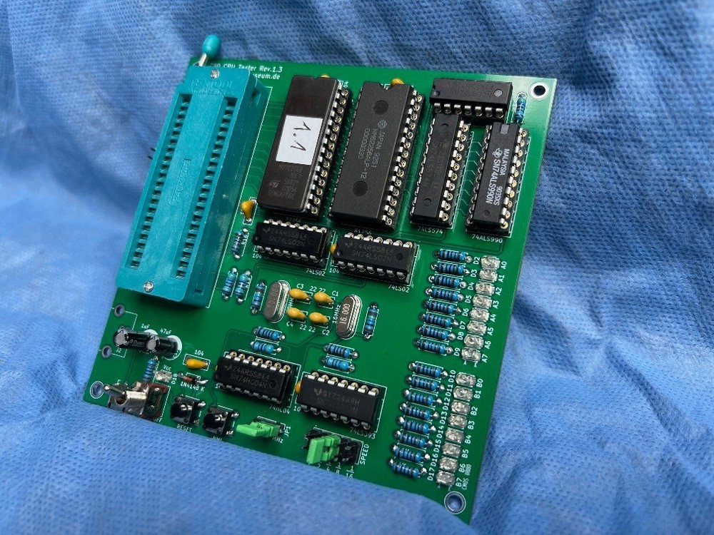 Z80 CPU NMOS / CMOS Tester – Assembled Version
