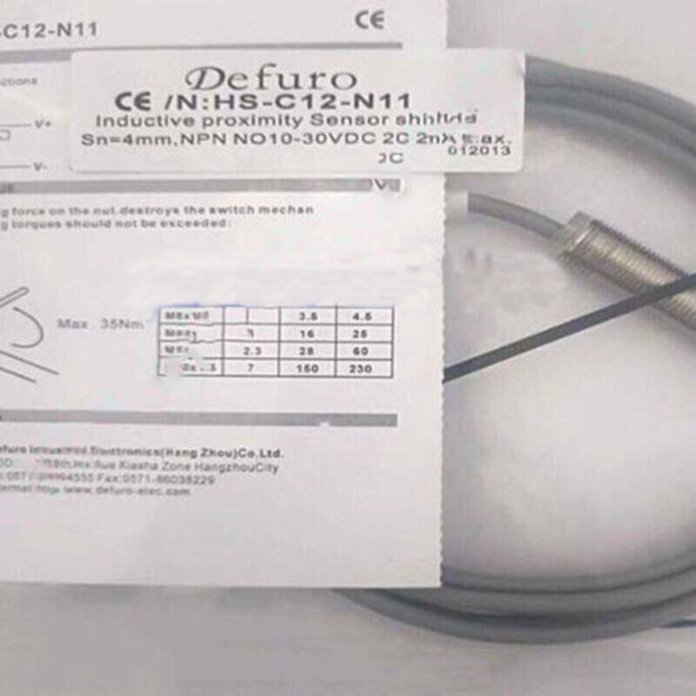 1PCS New For Defuro proximity switch HS2-C12-N11 sensor 10-30VDC 200mA