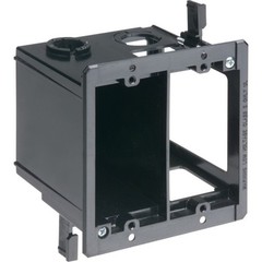 Arlington LVDR2 2-Gang Power and Low Voltage Box for Existing Construction Black
