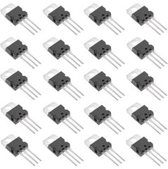 Bridgold 20Pcs L7805CV Linear Voltage Regulator Positive Fixed 1.5A 5V 3 Pin