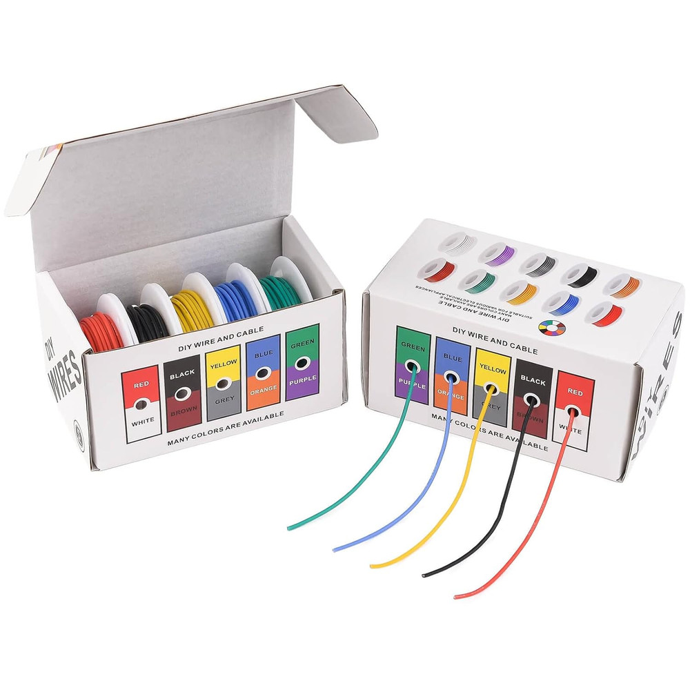 20AWG Electric Wire Flexible Silicone Wires 20 Gauge Stranded Tinned Copper