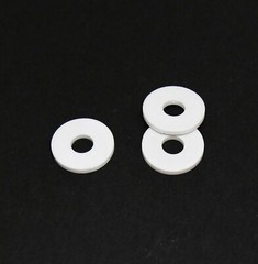 Beryllium Oxide Ceramic Washer Beryllia BeO 0.55″ / 14mm High Thermal 26pcs