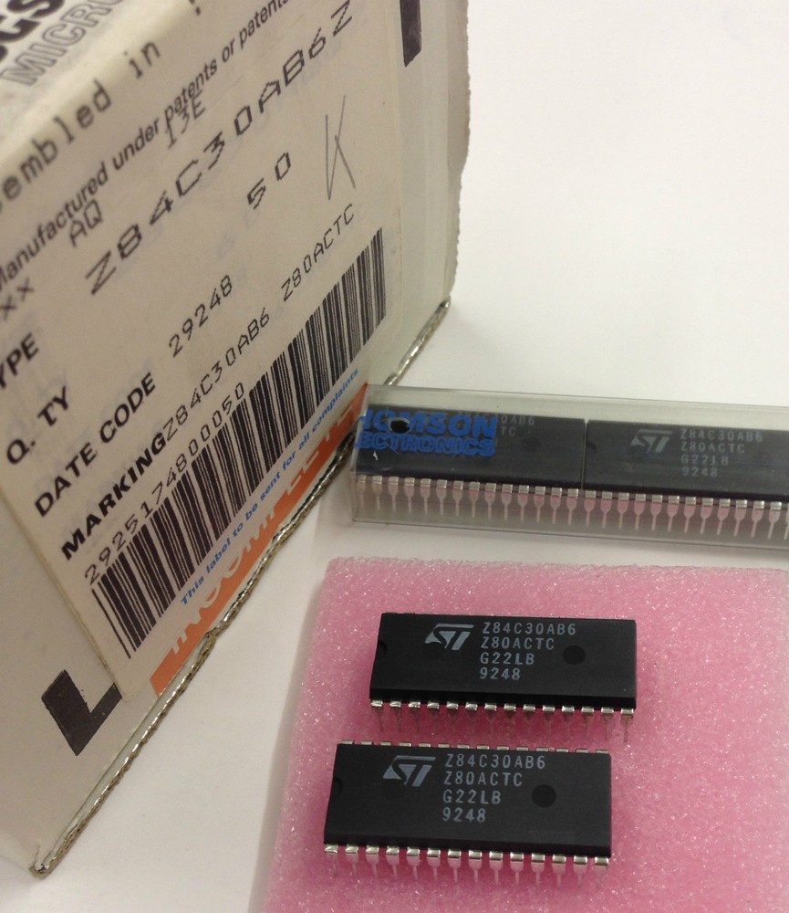 9 pieces Z84C30AB6 Z80A CTC CMOS DIP28 4MHz Z8430 NEW ~