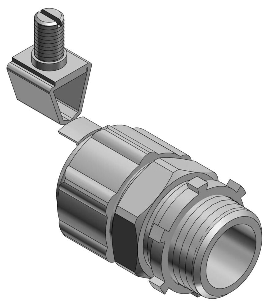 Thomas & Betts 5236GR, 1-1/2″, Iron, Grounding Lug, Liquid Tight Connector, 10pc