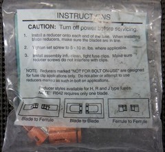 Littelfuse LRU263R 60A 250V To 30A 250V Fuse Reducer – Factory Sealed