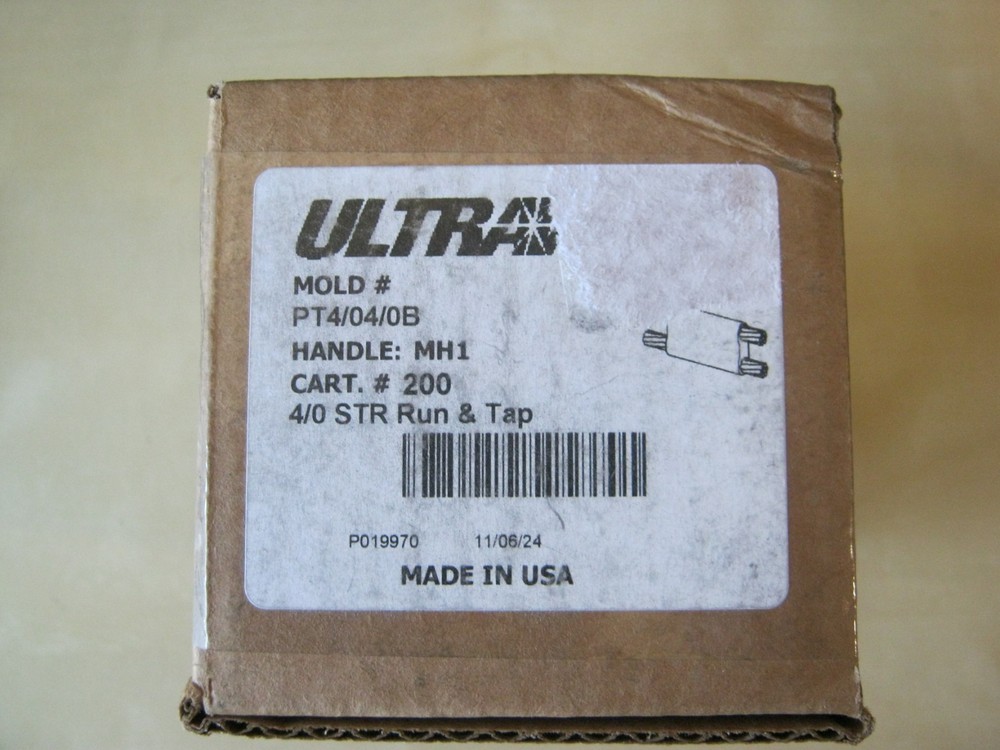 NEW Ultraweld Harger PT4/04/0B 4/0 STR parallel run and tap mold weld