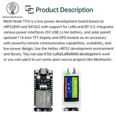 HelTec AutoMation Node T114 LoRa Development Board nRF52840 SX1262 Module Type-C