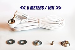 Universal ESD Grounding Snap Kit with 16ft Grounding Cord for Safe Workspaces