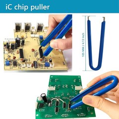 173 Piece IC Chip Assortment Kit with 12 Sockets and IC Plier for Electronics
