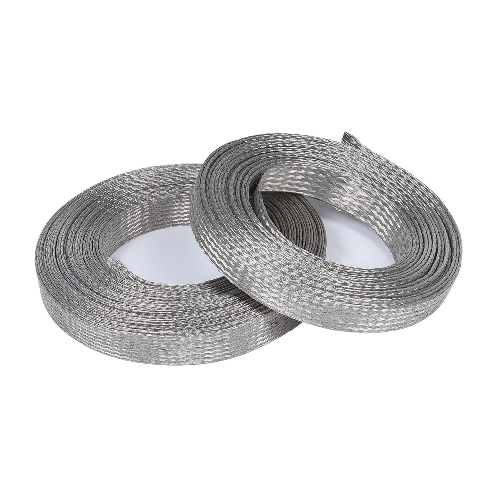 Expandable Mesh Wires Shielding Cables Sleeve Grounding Strap Audio EMF/RFI Lot