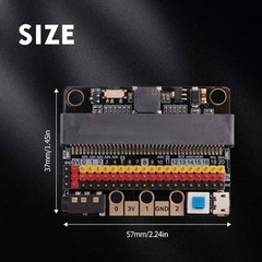 Micro-Bit Expansion Board IOBIT V2.0 Adapter Shield with Buzzer for 3713