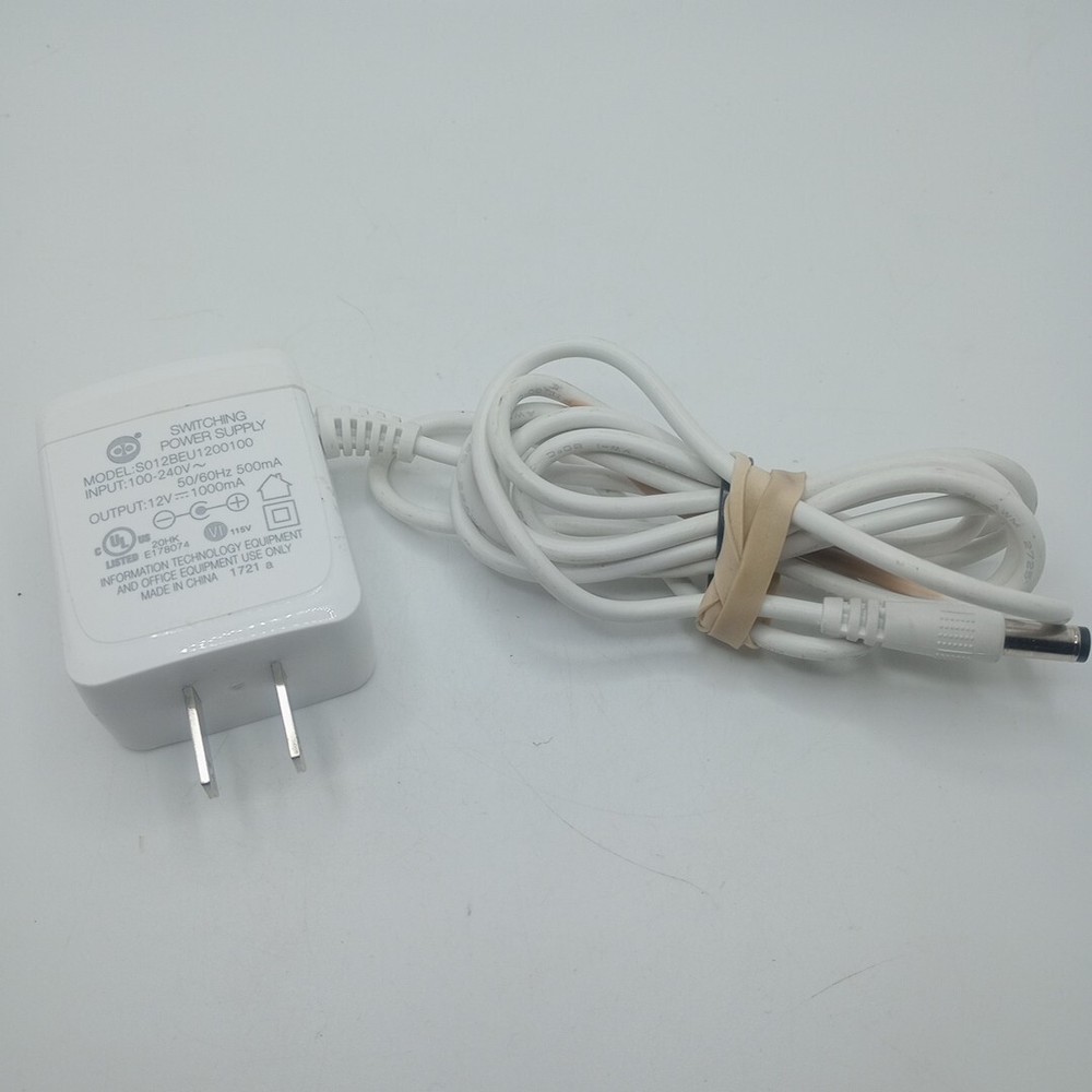 #D) Switching Power supply S012BEU1200100 12V 1000MA White