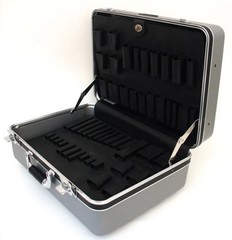 928TG-CB – PLATT LUGGAGE – DELUXE POLYETHYLENE TOOL CASE WITH CHROME HARDWARE –