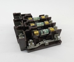 Square D Fuse Holder W/ Bussmann Buss NON 40 250V Fuses