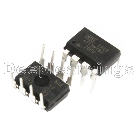 1PCS ATTINY85 ATTINY85-20PU IC MCU 8BIT 8KB FLASH 8DIP