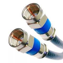 45ft PERFECT VISION 3GHZ QUAD SHIELD 75 Ohm COAXIAL RG6 DIRECTV APPROVED CABLE