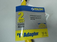 Box Of 12 Voltec 04-00095 2ft Y-adapter 20a