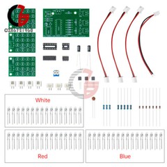 CD4017+NE555 Water Flow Light DIY LED Electronic Kit Soldering Learning Project