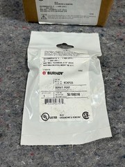 Burndy KCKF23, 7/16″, 8 to 2 Str, 10 to 1 Sol, Copper Ground Connector (QTY 10)