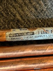 (Pack of 5) AT&T Supply Pure Copper Round Rod Electrode Copper Rod 60″ x 0.56″
