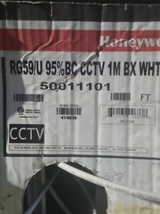 New Box, Genesis RG59/U 95 CCTV 400 foot white wire box general coaxial cable