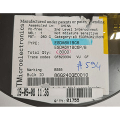 Esda6v1bc6 Tvs Diode 5Vwm Sot23-6 Stmicroelectronics Telit 4 755 Units