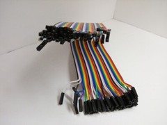 40 Pack 30cm 12” Row 2.54mm Female Female Dupont Cable Jumper Wire for Arduino