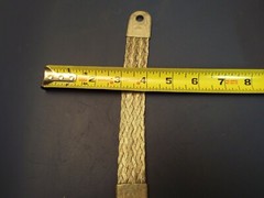 (3) 8 1/2″ LONG 1″ WIDE X 1/8″ TINNED COPPER GROUND STRAP, BRAIDED, QUALITY!