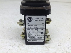 Allen Bradley 800T-PC316 Cluster Pilot Light 120 VAC 800TPC316 800T